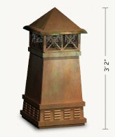 Jack Arnold Knight II Copper Chimney Pot