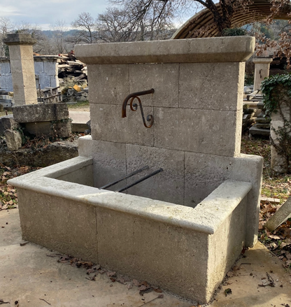 French Stone Wall Fountain