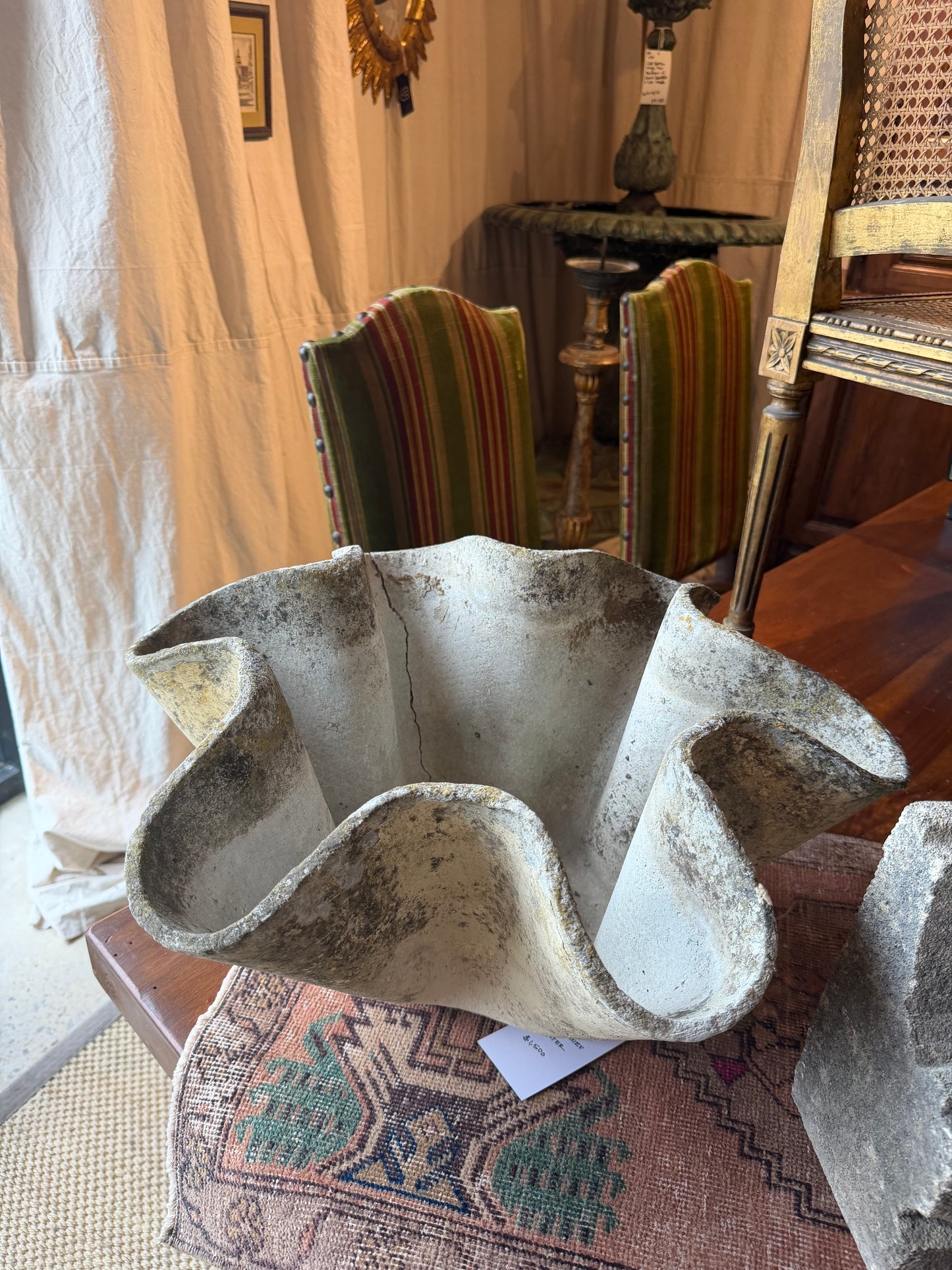 Antique Willy Guhl Handkerchief Planter