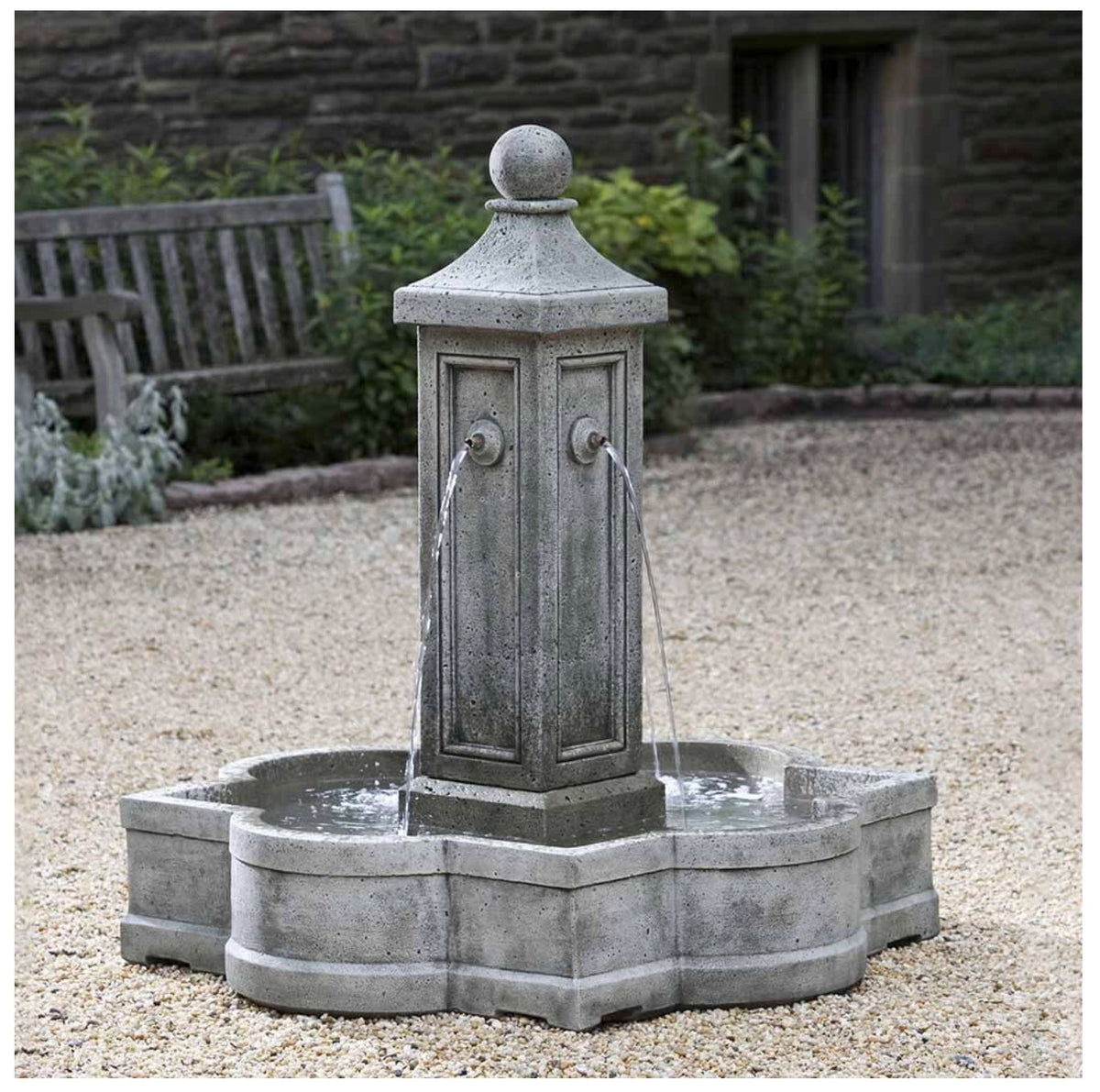 Provence Fountain — Campania cast stone