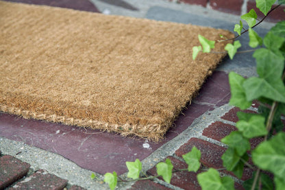 Blank Extra-Thick Handwoven Coconut Fiber Doormat: 36x72